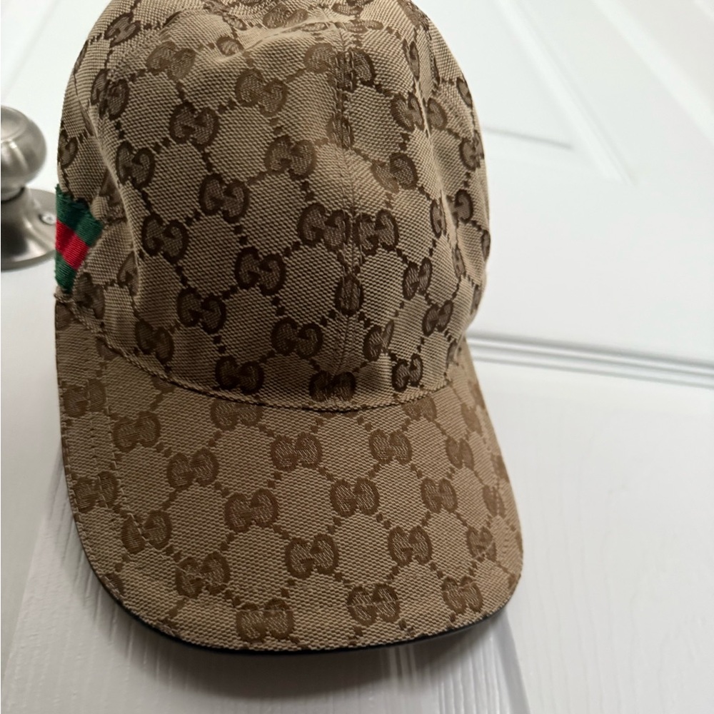 Gucci monogram baseball cap